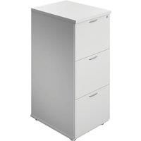Office Hippo Heavy Duty Filing Cabinet, Robust File Cabinet, Office Cabinet with Anti-Tilt Mechanism, Lockable Filing Cabinet, Office Storage for A4 or Foolscap Filing - White, 3 Drawer