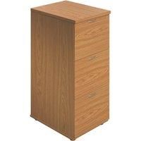 Office Hippo Heavy Duty Filing Cabinet, Robust File Cabinet, Office Cabinet with Anti-Tilt Mechanism, Lockable Filing Cabinet, Office Storage for A4 or Foolscap Filing - Oak, 3 Drawer