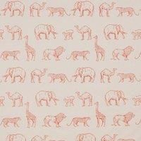 iLiv Prairie Animals Fabric Clementine