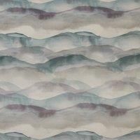 iLiv Landscape Digitally Printed Velvet Fabric Cornflower