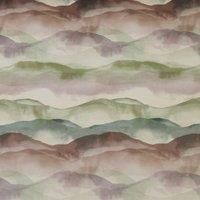 iLiv Landscape Digitally Printed Velvet Fabric Eucalyptus