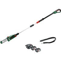 Bosch UNIVERSALCHAINPOLE 18v Cordless Telescopic Pole Tree Pruner 200mm 2 x 2.5ah Li-ion Charger