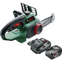 Bosch UNIVERSALCHAIN 18v Cordless Chainsaw 200mm 1 x 4ah Liion Charger