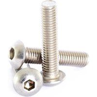 Sirius Button Head Socket Screws A2 304 Stainless Steel M10 35mm Pack of 1