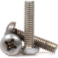 Sirius Pan Head Machine Screw Pozi BZP M2.5 10mm Pack of 1