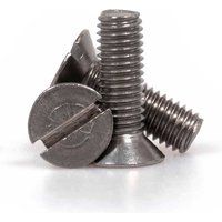 Sirius Countersunk Machine Screw Slotted A4 316 Stainless Steel M6 12mm Pack of 1