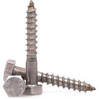 Sirius A2 304 Stainless Steel Hexagon Coachscrews 12mm 150mm
