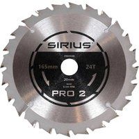 Sirius PRO 2 165mm Cordless Circular Saw Blade 165mm 24T 20mm