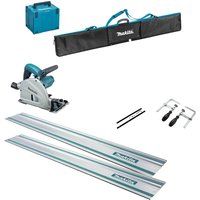 Makita SP6000K6 Plunge Cut Circular Saw and Guide Rail Accessory 6 Piece Set 240v