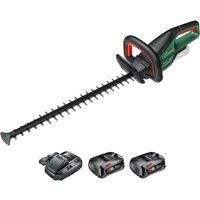 Bosch UNIVERSALHEDGECUT 1855 18v Cordless Hedge Trimmer 550mm 2 x 2.5ah Liion Charger