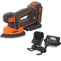 Black and Decker BDCDS18 18v Cordless Mouse Sander 1 x 2ah Liion Charger No Case