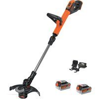 Black and Decker STC1820PC 18v Cordless Grass Trimmer 280mm 2 x 4ah Liion Charger