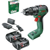 Bosch UNIVERSALIMPACT 18V-60 18v Cordless Brushless Combi Drill 2 x 2.5ah Li-ion Charger No Case