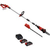 Einhell GE-HC 18 Li T 18v Cordless Telescopic Pole Pruner and Hedge Trimmer 2 x 2.5ah Li-ion Charger