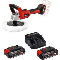 Einhell CE-CP 18/180 Li 18v Cordless Polisher and Sander 180mm 2 x 2.5ah Li-ion Charger No Case