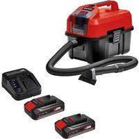 Einhell TE-VC 18/10 Li 18v Cordless Mini Wet and Dry Vacuum Cleaner 10L 2 x 2.5ah Li-ion Charger No Case