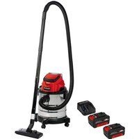 Einhell TC-VC 18/20 Li S 18v Cordless Stainless Steel Wet and Dry Vacuum Cleaner 2 x 4ah Li-ion Charger No Case