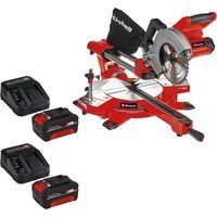 Einhell TE-SM 36/210 36v Cordless Sliding Mitre Saw 210mm 2 x 4ah Li-ion Charger No Case