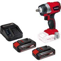 Einhell TE-CW 18 Li BL 18v Cordless Brushless Impact Wrench 2 x 2.5ah Li-ion Charger No Case