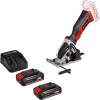Einhell TE-CS 18/89 Li 18v Mini Cordless Circular Saw 89mm 2 x 2.5ah Li-ion Charger No Case