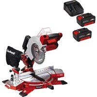 Einhell TE-MS 18/210 Li 18v Cordless Compound Mitre Saw 210mm 2 x 4ah Li-ion Charger No Case