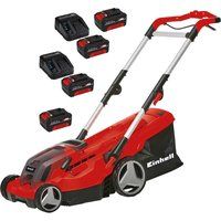 Einhell GE-CM 36/37 Li 36v Cordless Lawnmower 370mm (Uses 2 x 18v) 4 x 4ah Li-ion Charger