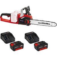 Einhell GE-LC 36/35 Li 36v Cordless Brushless Chainsaw 350mm (Uses 2 x 18v) 2 x 4ah Li-ion Charger