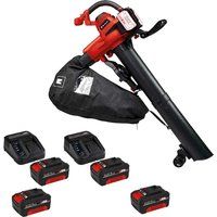 Einhell GE-CL 36/230 Li E 36v Cordless Garden Leaf Blower and Vacuum 4 x 4ah Li-ion Charger