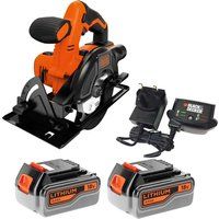 Black and Decker BDCCS18 18v Cordless Circular Saw 140mm 2 x 4ah Li-ion Charger No Case