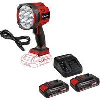 Einhell TE-CL 18/2500 LiAC 18v Cordless / 12v Hybrid Searchlight Torch 2 x 2.5ah Li-ion Charger No Case