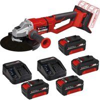 Einhell AXXIO 36/230 Q 36v Cordless Brushless Angle Grinder 230mm 4 x 4ah Li-ion Charger No Case