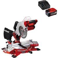 Einhell TE-MS 18/210 Li 18v Cordless Compound Mitre Saw 210mm 1 x 5.2ah Li-ion Charger No Case