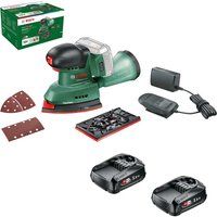 Bosch UNIVERSALSANDER 18V-10 18v Cordless Multi Sander 2 x 1.5ah Li-ion Charger No Case