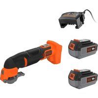 Black and Decker BDCOS18 18v Cordless Oscillating Multi Tool 2 x 4ah Li-ion Charger No Case with Accessories