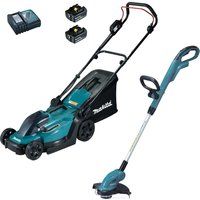 Makita 18v LXT Cordless Garden Lawn Set 2 x 5ah Li-ion Charger