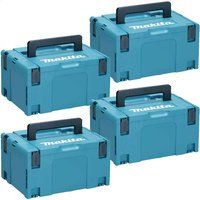 Makita 4 Piece 821551-8 MakPac Connector Stackable Power Tool Case Set