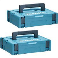 Makita 2 Piece 821549-5 MakPac Connector Stackable Power Tool Case Set