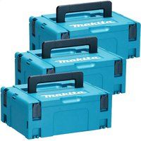 Makita 3 Piece 821550-0 MakPac Connector Stackable Power Tool Case Set