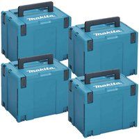 Makita 4 Piece 821552-6 MakPac Connector Stackable Power Tool Case Set