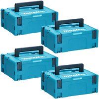 Makita 4 Piece 821550-0 MakPac Connector Stackable Power Tool Case Set