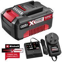 Ozito Genuine 18v Cordless Power X-Change Li-ion Battery 4ah and Eco Charger 4ah