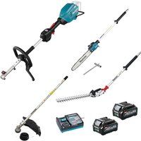 Makita UX01G 40v Max XGT Cordless Brushless Split Shaft Garden Multi Tool Set 2 x 2.5ah Li-ion Charger