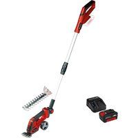 Einhell GE-CG 18/100 Li T 18v Cordless Grass Shears and Handle 1 x 4ah Li-ion Charger