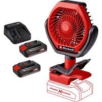 Einhell GC-CF 18/110 Li 18v Cordless Brushless Air Fan 2 x 2.5ah Li-ion Battery Charger