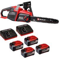 Einhell Professional GP-LC 36/40 Li BL 36v Cordless Brushless Chainsaw 400mm 4 x 5.2ah Li-ion Twin or Dual Battery Charger
