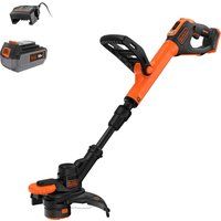 Black and Decker BCST918 18v Cordless Telescopic Grass Trimmer and Edger 280mm 1 x 4ah Li-ion Battery Charger