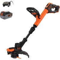 Black and Decker BCSTR918 18v Cordless Resin Blade Telescopic Grass and Edge Trimmer 280mm 1 x 4ah Li-ion Battery Charger