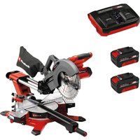 Einhell TE-SM 36/10 L Li 36v Cordless Sliding Compound Mitre Saw 254mm 2 x 4ah Li-ion Twin or Dual Battery Charger No Case