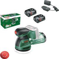 Bosch EASYORBIT 18V-10 P4A 18v Cordless Disc Sander 125mm 2 x 2ah Li-ion Battery Charger No Case