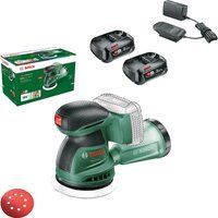 Bosch EASYORBIT 18V-10 P4A 18v Cordless Disc Sander 125mm 2 x 2.5ah Li-ion Battery Charger No Case